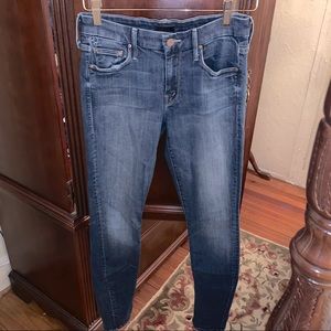 MOTHER Women's Dark Blue Jeans